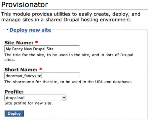 Provisionator (alpha)