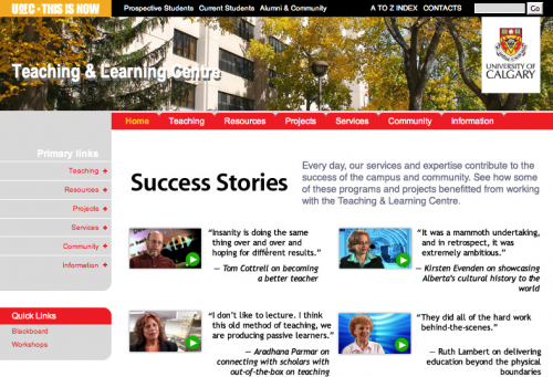 TLC Website - with UCalgary "B" template
